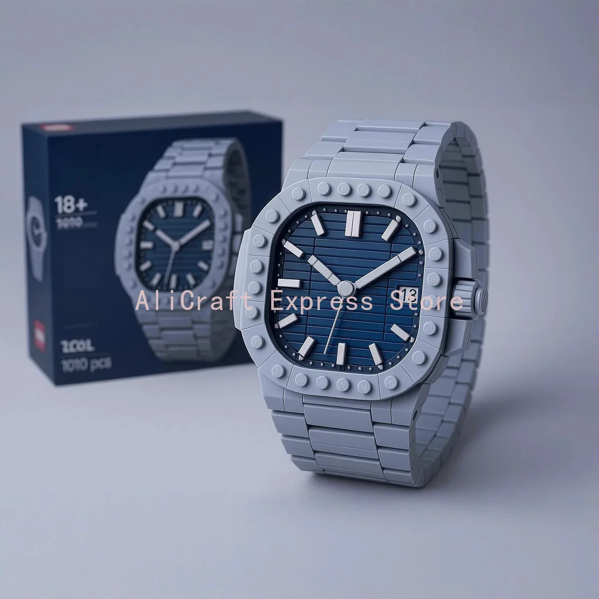 MOC Classic Mechanical Wrist Watch Building Blocks Model DIY Assembly Bricks Adult Collectible Decor Ornament Birthday Present