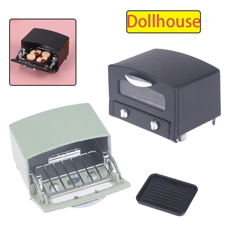 

1:12 Dollhouse Miniature Micro-wave Oven Bread Cabinet Steam Box Household Electric Model Decor Toy Doll House Accessories