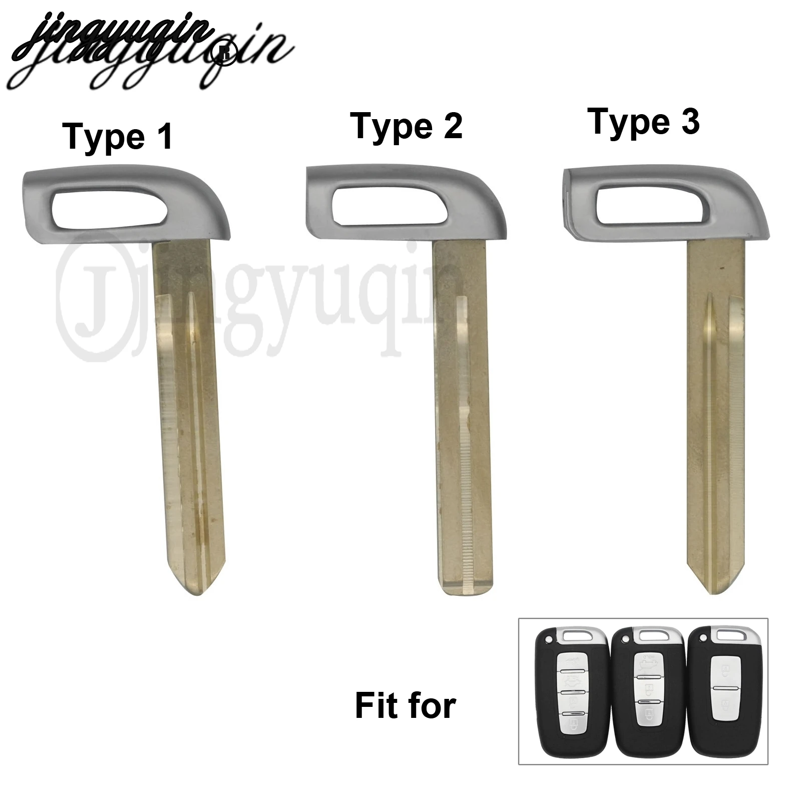 jingyuqin 10x Smart Emergency Key Blade Fit For Hyundai Elantra IX35 Sonata 8 for Kia K2 K5 Sportage Forte Replacement