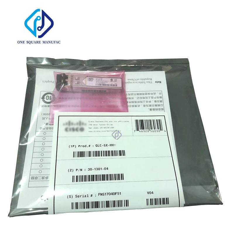 

Оригинальный оптоволоконный трансивер GLC-SX-MM-RGD 1.25G 850 нм SFP LC