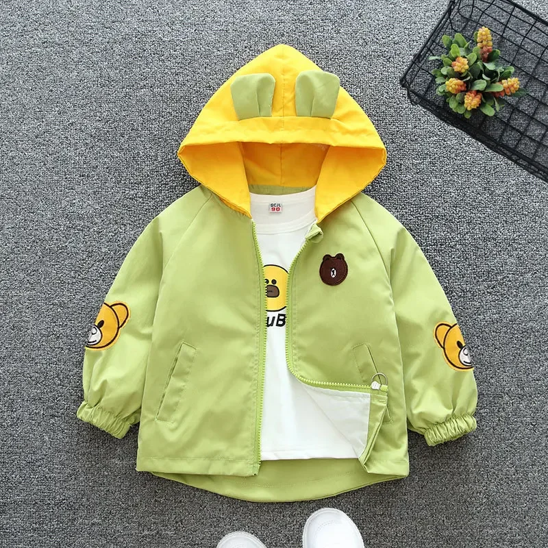 Children's coat Girl's windbreaker Ocean air 2024 new coat boy baby thin spring and autumn Korean version hardshell jacket