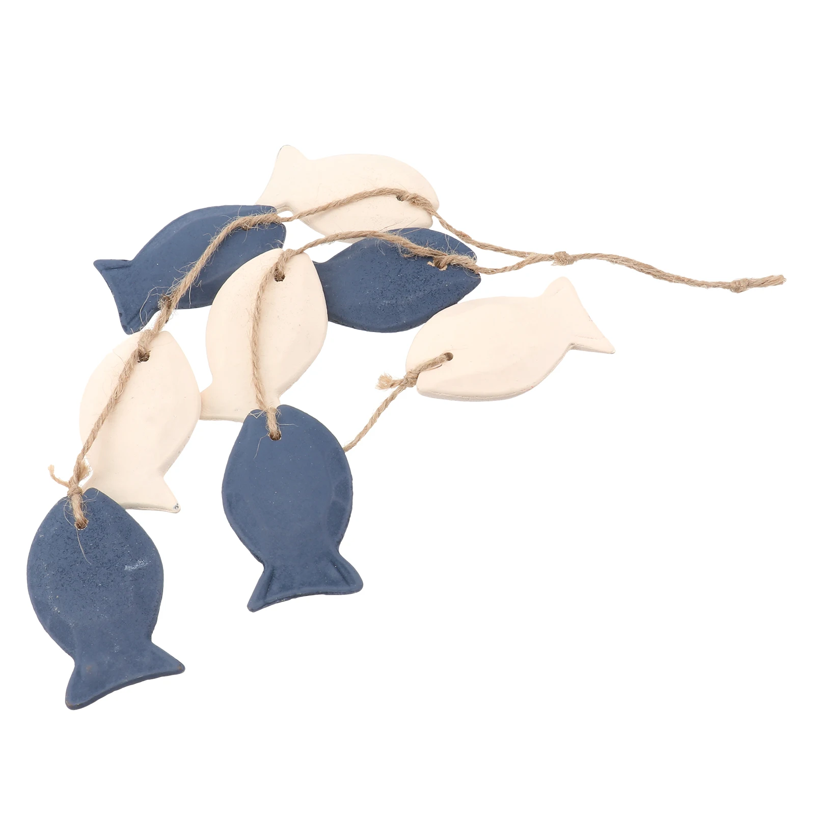 

Retro Fish Wall Hanging Decor Mediterranean Style Bedroom Beach Theme Wooden Craft Home Decoration for