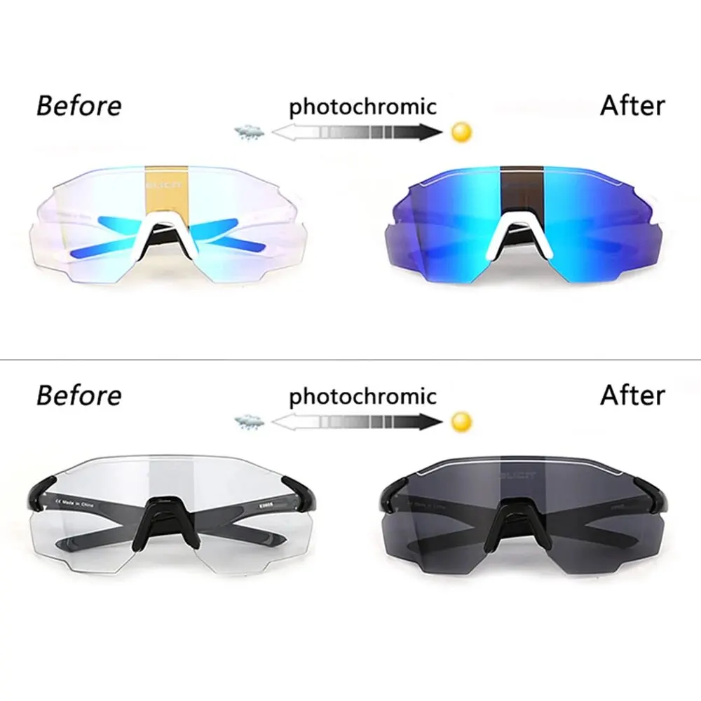 New Photochromic Polarized Cycling Glasses Men Women Bike Glasses UV400 Protection Eyewear Sunglasses MTB Road Bicycle Goggles