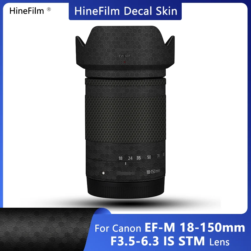 

for Canon EF-M 18-150 Lens Decal Skin 18150 Wrap Cover for Canon EF-M 18-150mm f/3.5-6 Lens Sticker Anti-Scratch Protective Film