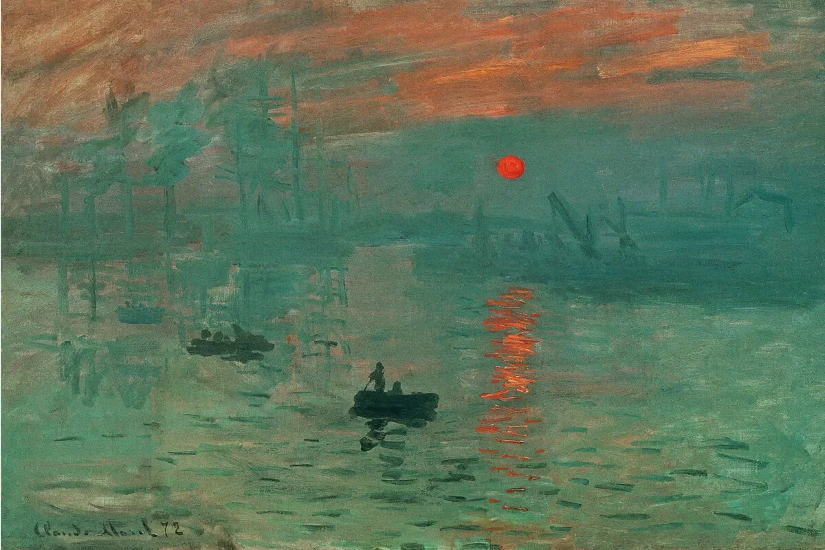 

Artist Claude Monet Impression Sunrise Photo Art Film Print Silk Poster Home Wall Decor