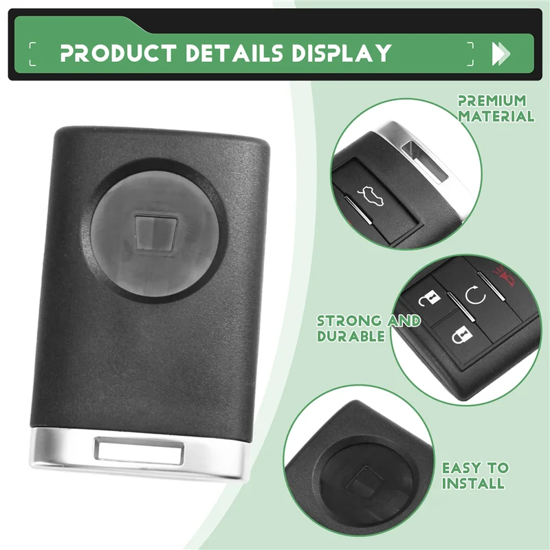 

Car Remote Key 5 Buttons With OUC6000066 315MHZ Chip For Cadillac Remote Replacement