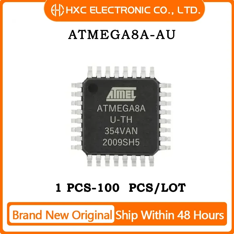 100% New ATMEGA8A-AU ATMEGA8A-A ATMEGA8A ATMEGA8 ATMEGA ATMEG ATME ATM AT IC MCU 8BIT 8KB FLASH TQFP-32