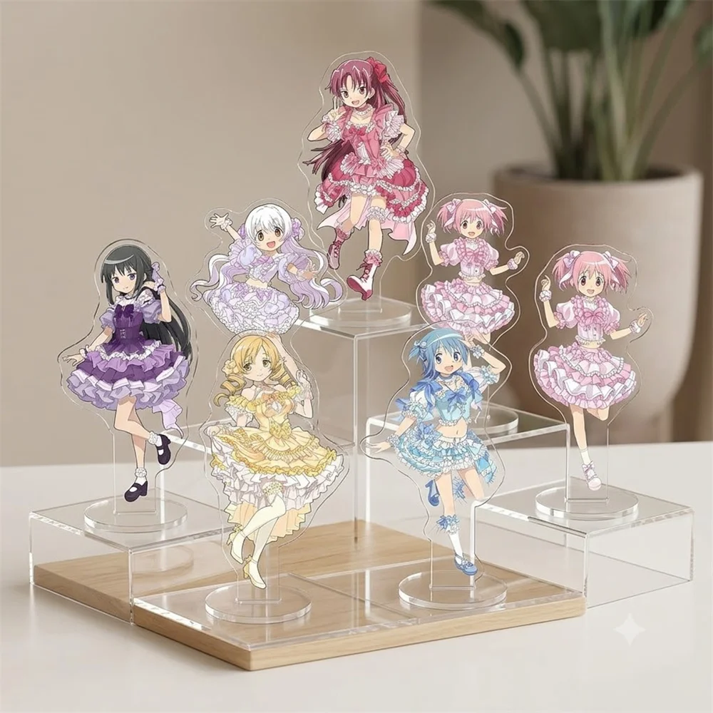 15CM Anime Puella Magi Madoka Magica Acrylic Keychain Stand Model Ornament Accessories Goods Christmas Gifts
