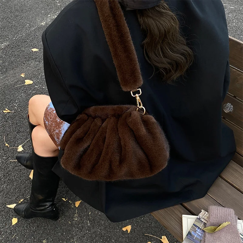 Thumbnail 3 - #95 Faux Fur Shoulder Bags Deals & Discounts