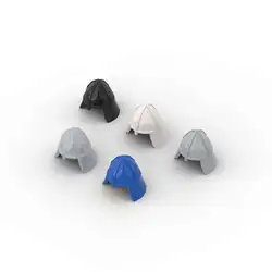 MOC 10PCS Puzzle Particle 3844 Helmet Castle Building Blocks Kit Soldier Hat Head Protection Part Bricks Toy Gift Dropshipping