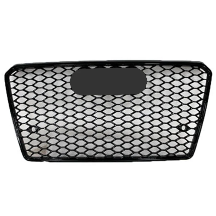 Per RS7 Style Front Sport Hex Mesh a nido d'ape HoodGrill nero lucido per Audi A7/S7 2009 2010 2011 - 2014 2015 accessori per auto