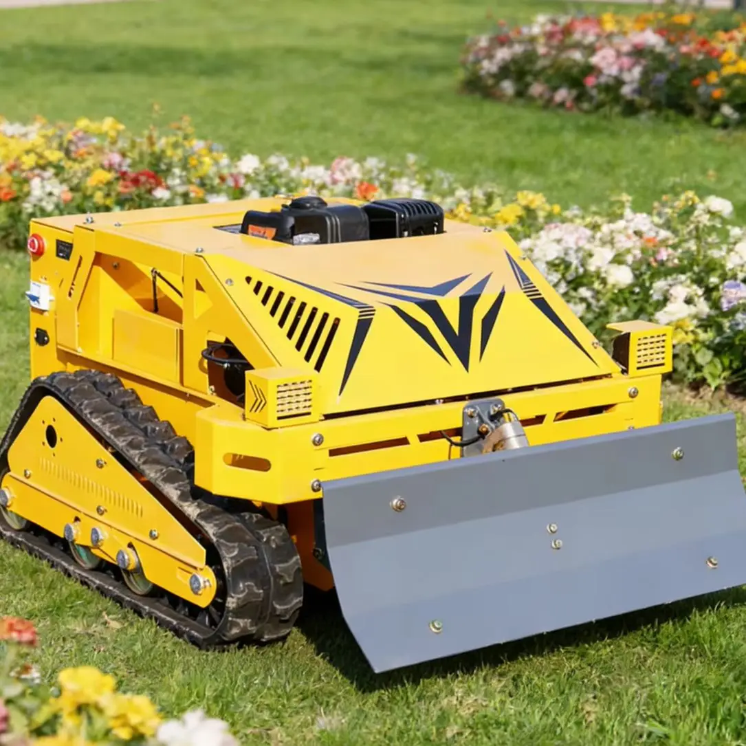 

Customized Remote Control Tracked Lawn Mower All-Terrain for Farm Park & Airport - Durable Outdoor Ground Care Equipment