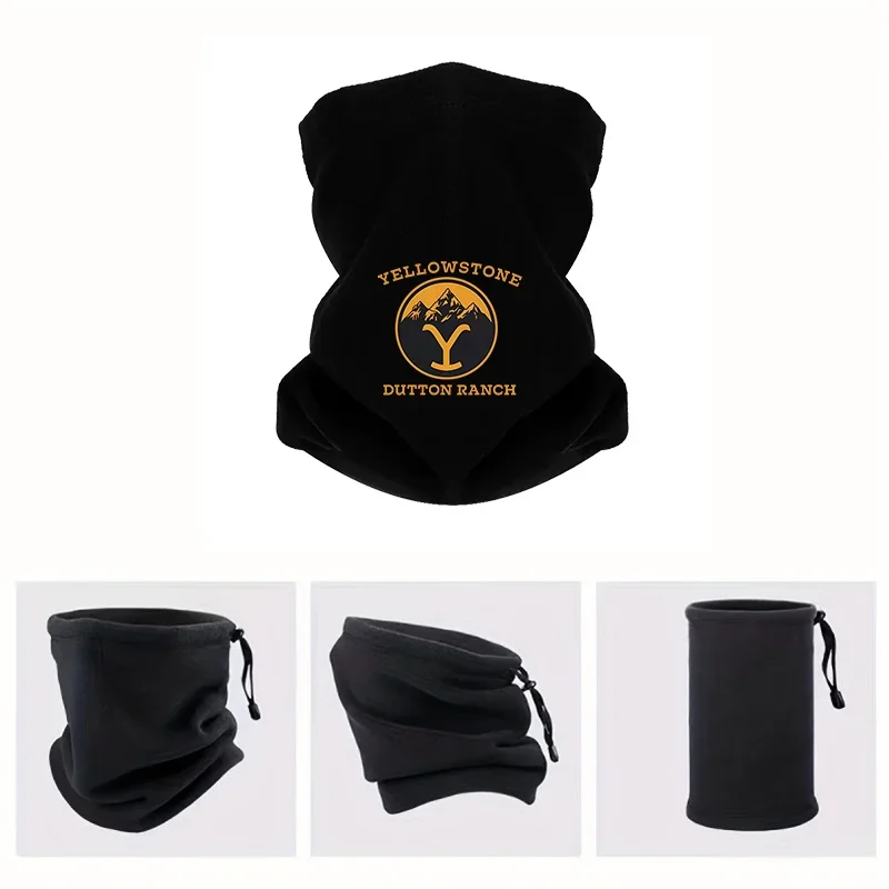 Yellowstone mountains Dutton Ranch emblem Men Outdoor Scarf Mask Neck Gaiter Hat Women cap Headgear Windproof Keep Warm Winter M