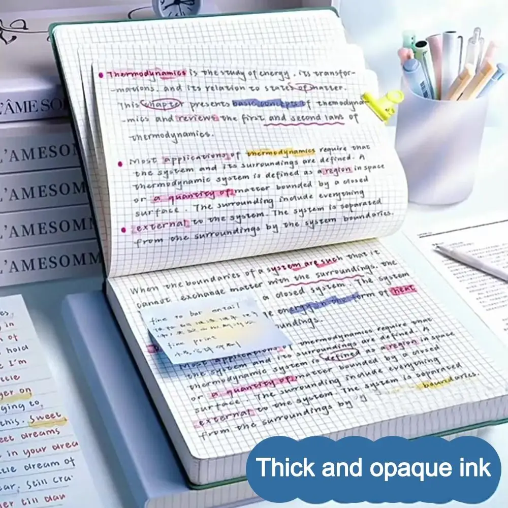Multifunctional 120 Pages Loose-leaf Notebook Flip Up Color Notepad Grid Inner Pages Detachable Hand Account Book Gift