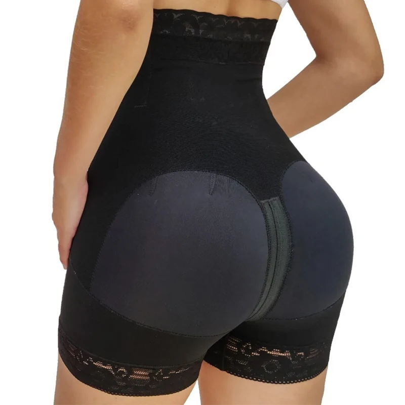 Fajas Colombian Girdle Waist Trainer High Waist Stitching Lace Short Butt Lifter Charming Curves Flatter Your Figure 2024