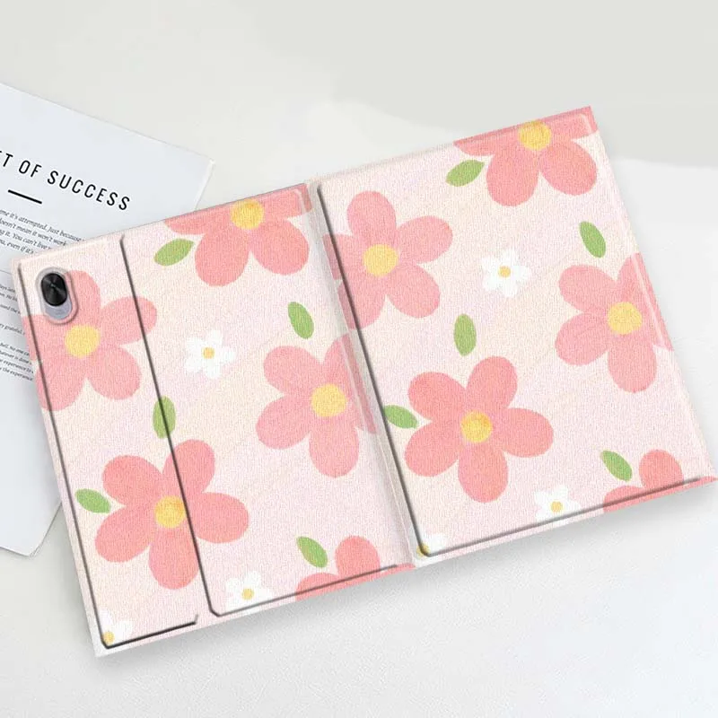 Cartoon Pink Flower Soft For Huawei MatePad Air Pro M6 M5 SE T5 Inch Tablet Case
