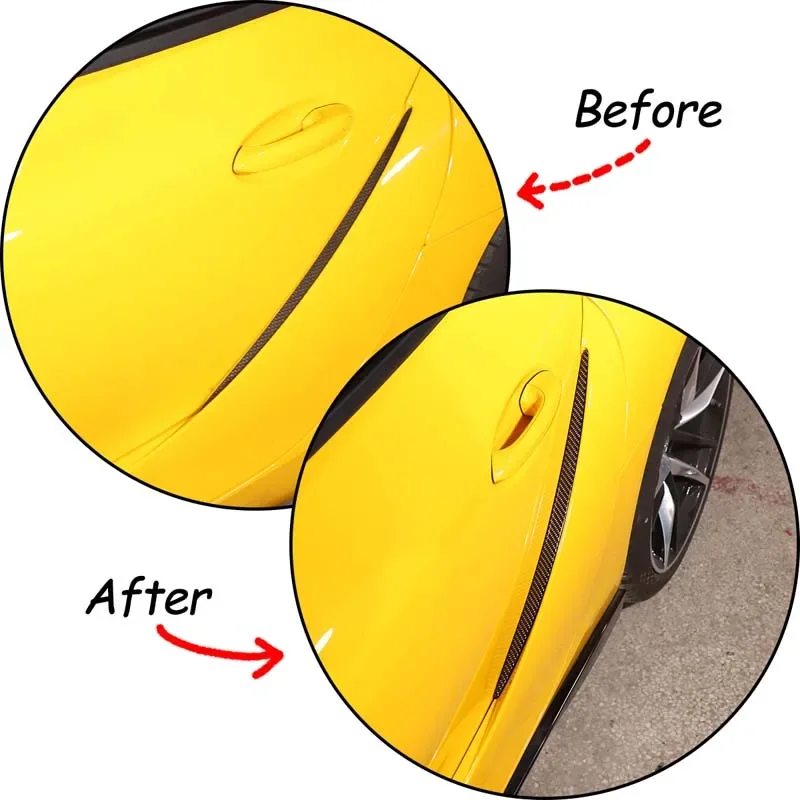 

For 2019-2022 Toyota GR Supra A90 Soft Carbon Fiber Car Styling Door Outer Groove Sticker Car Exterior Protection Accessories