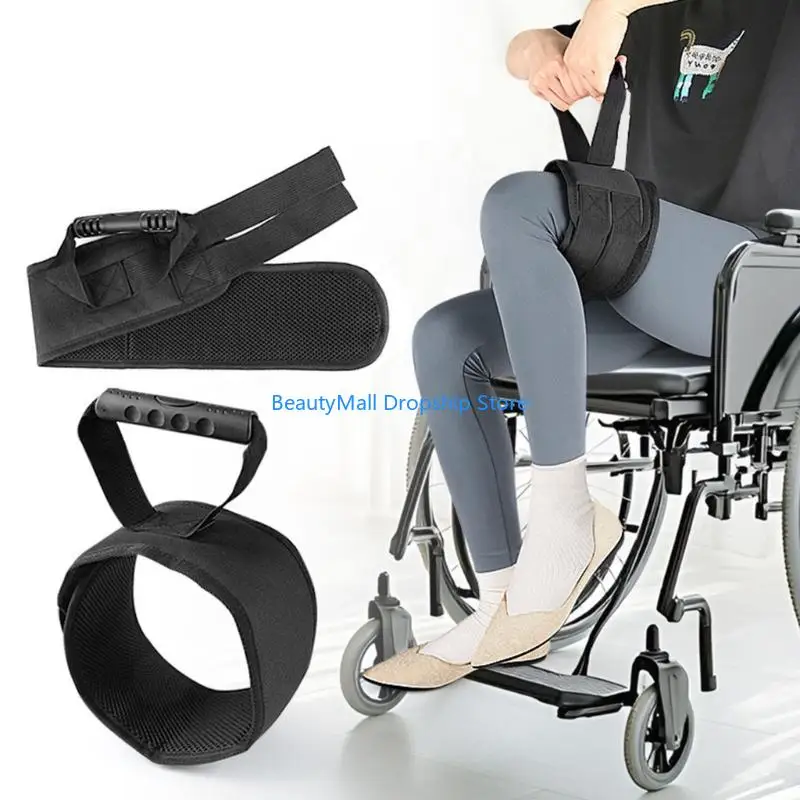 40JD Oxfords Fabric Leg Lifters Straps Mobilities Assistance Straps For Wheelchair Users To Lift Legs Easily