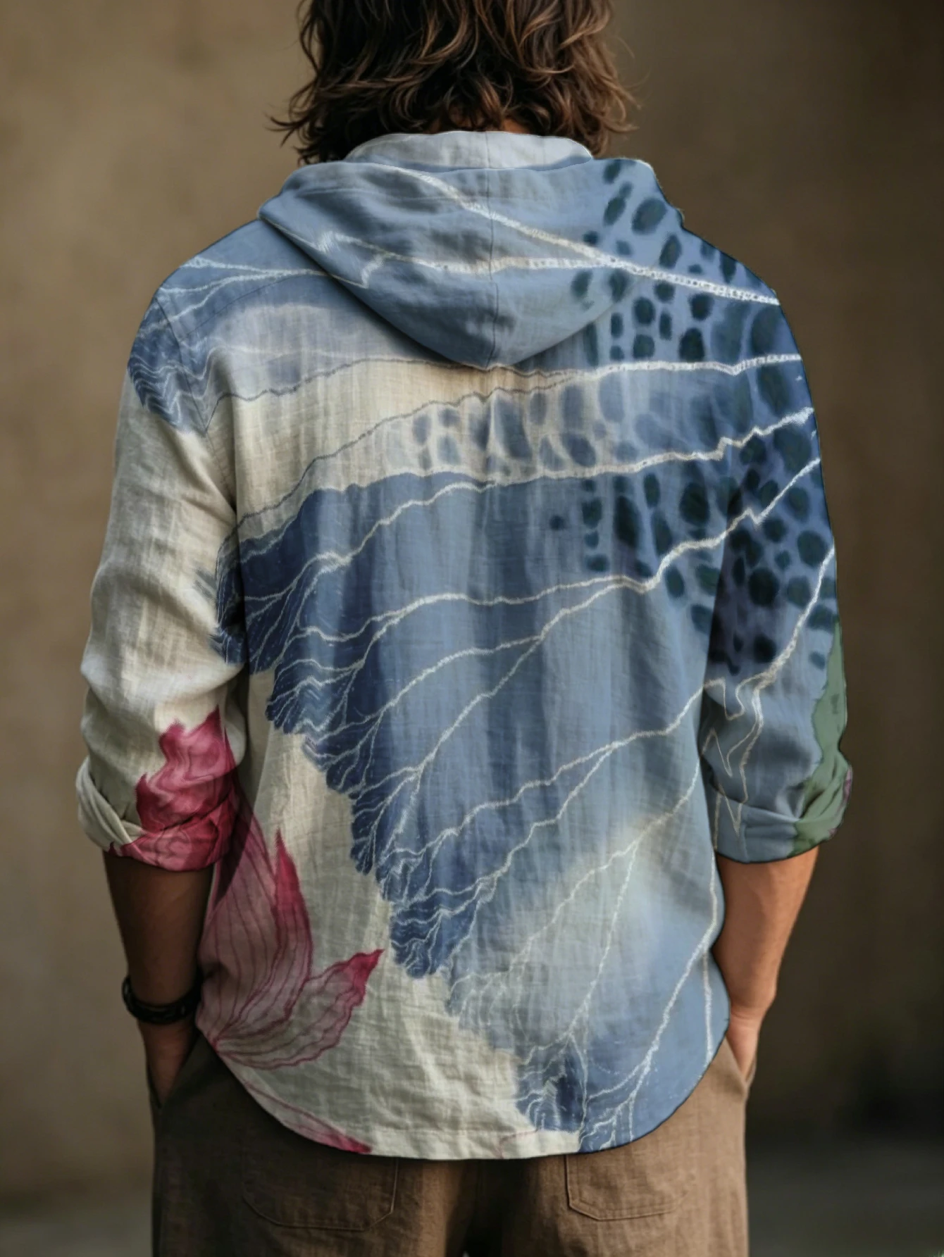 Men Tie‑Dye Mountain Lotus Art - огляд і ціна Art And Craft For Father'S Day