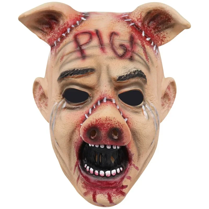 

Horror Pig Mask Halloween Cosplay Movie Scary Cry Pig Mask Terror Decoration Unisex Masquerade Party Carnival Prank Costume Prop