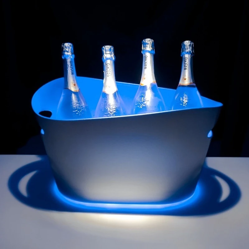 Luminous Ice Bucket LED Ice Champagne Bucket Beer Frame, Bar KTV Foreign Wine 10 Pcs Wine Frame