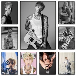 Singer M-Machine Gun K-Kelly POSTER MGK Canvas Painting Prints Gallery Wall Art Pictures for Club Living Room Home Decoration