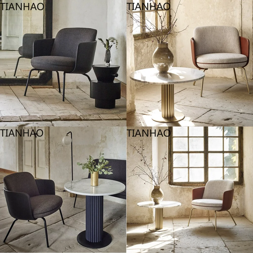 Nordic Modern Minimalist Dining Chair for Home Office Desk Lounge Room Living Room Study Space Reading Nook Accent Seating