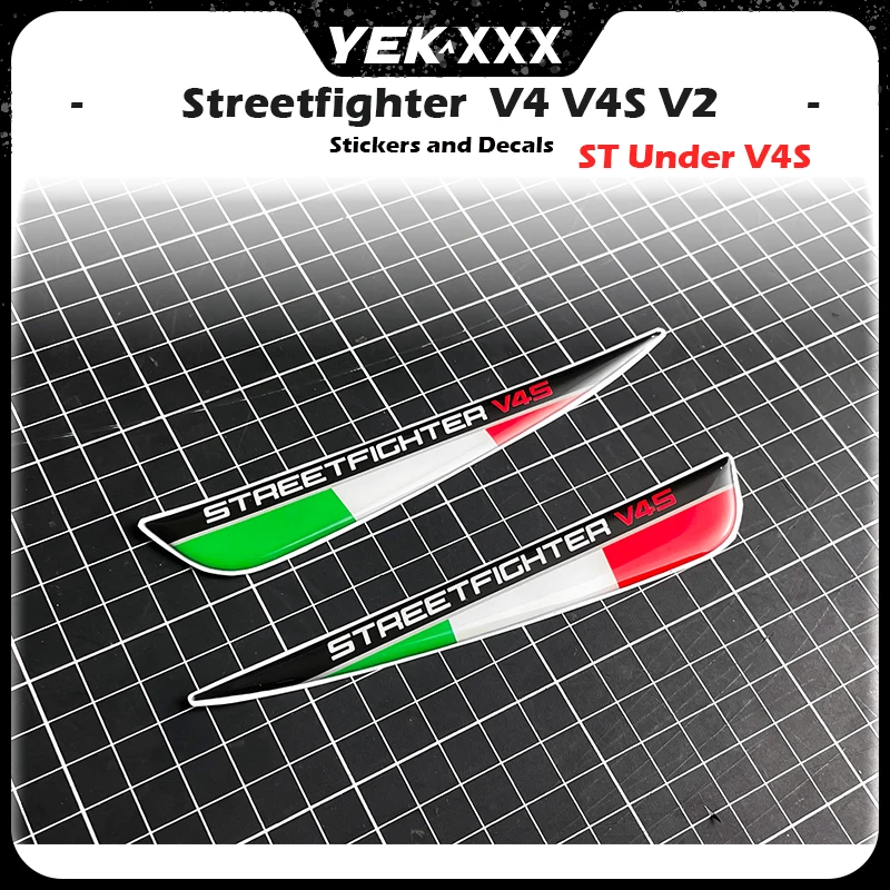 

Streetfighter V4S V4 Street Fighter Under The Fixed Wind Wing Sticker Wind Blade Three-dimensional Sticker For DUCATI DECALS