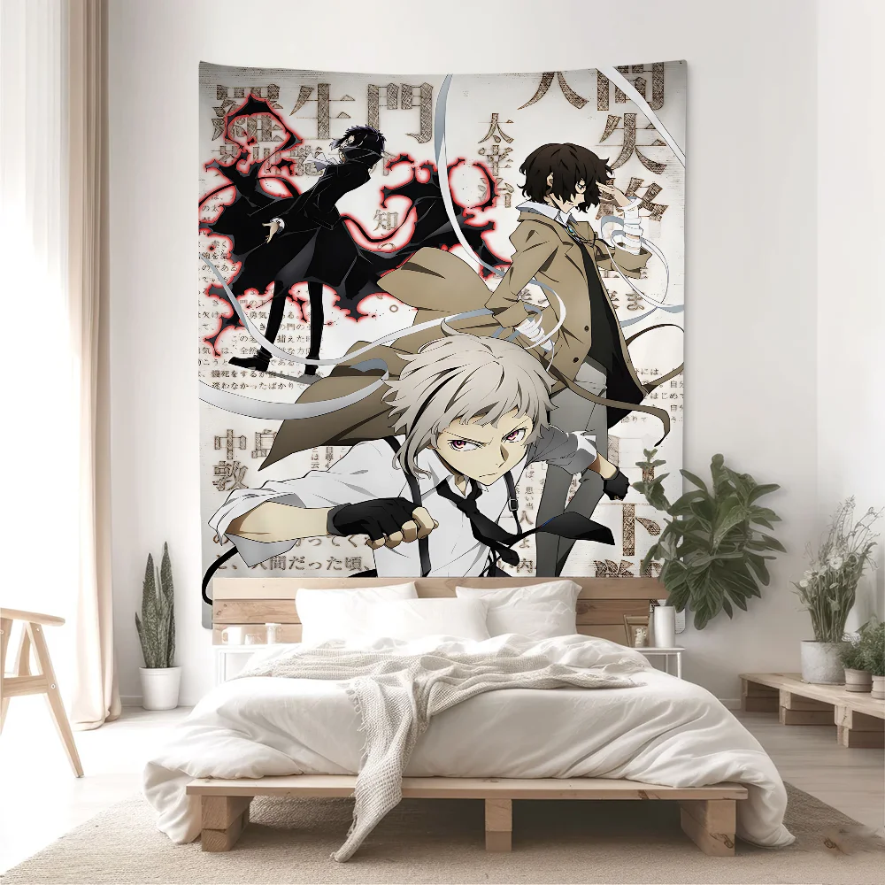 B-Bungo Stray Dogs Anime DIY Wall Tapestry For Living Room Home Dorm Decor Wall Art Decor