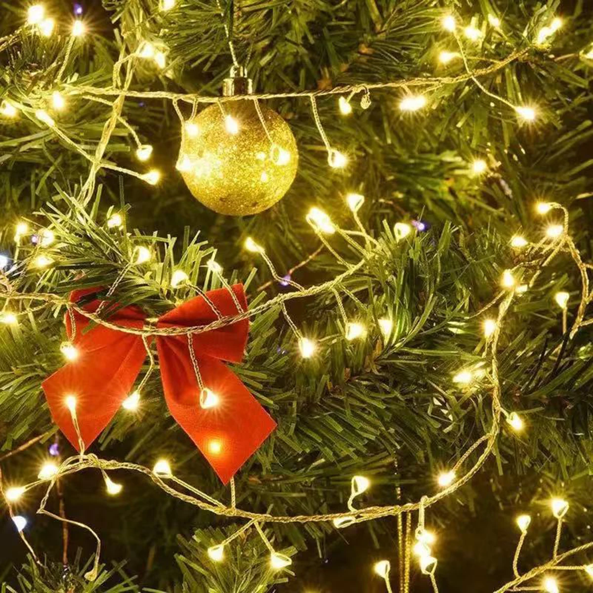 6 متر-50 متر العنقودية الألعاب النارية سلسلة أضواء الجنية عيد الميلاد ضوء جارلاند LED لحفل الزفاف السنة الجديدة شجرة عيد الميلاد مصابيح ديكور #6