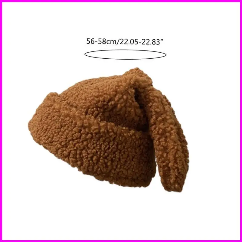 Simple Rabbit Ears Funny Knitted Winter Windproof Fashion Knitted Hat All-match