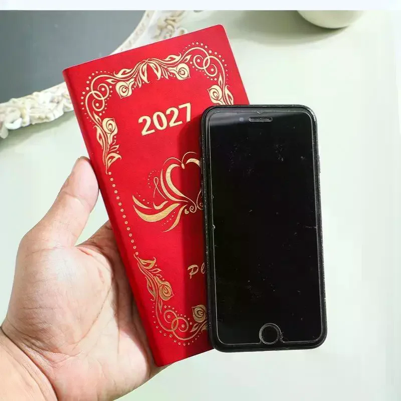 2027 Portable A6 Daily Planner Calendar Diary Notebooks 365 Time Management Planner
