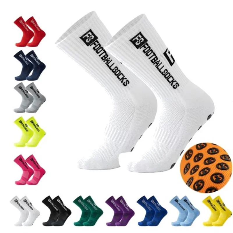

10 Pairs of Men's Women Soccer Socks Non-slip Grip Pad Football Basketball Socks 2025 New