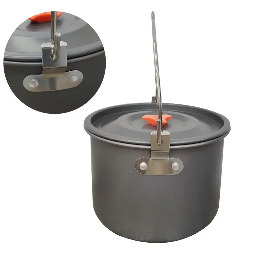 

Lighten Up 4000ml Hard Aluminum Alloy Hanging Pot With Large Capacity, Can Be Used By Multiple People For Camping And Picnic