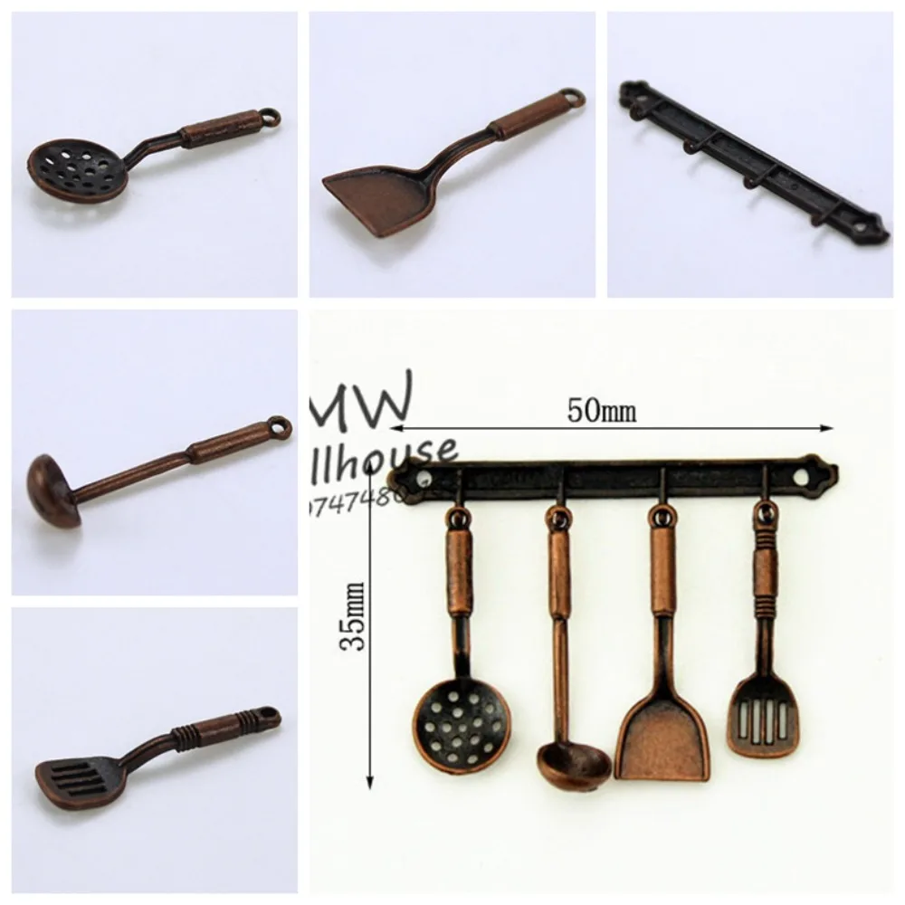 Chaleira 1:12 mini conjuntos de utensílios de cozinha panelas liga conjunto de cozinha mini escala 1:12 mini kit de cozinha mini casa de brincar