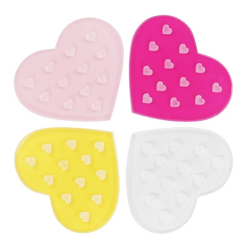 1pcs Heart Glass Gasket False Eyelash Stand Glue Holder Pad Eyelashes Extension Adhesive Pallet Paste Glue Pad Makeup Tool