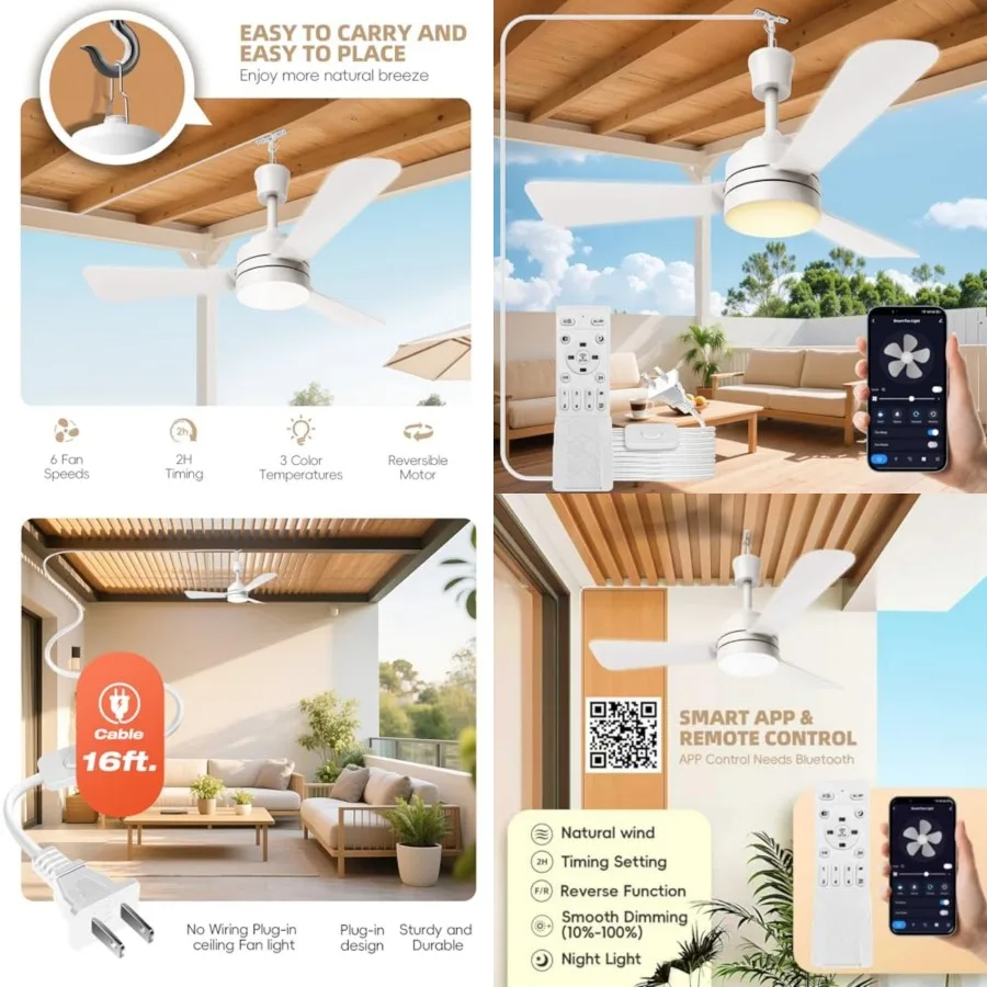 Ceilg Fans with Lights, 28