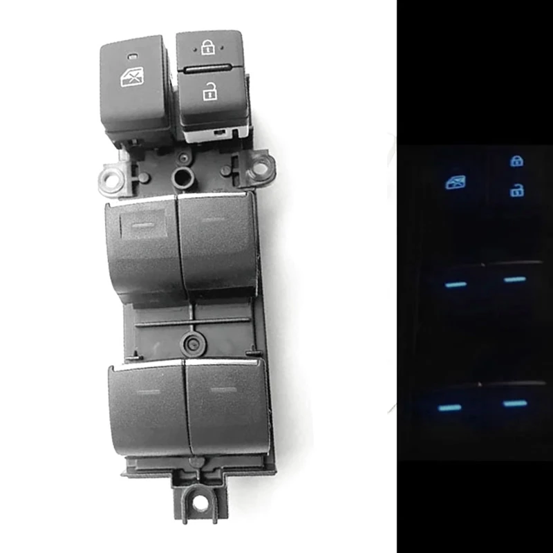 

1 PCS LED Master Window Lifter Switch Button Black Automotive Supplies For Toyota RAV4 RAV 4 CHR Corolla Camry 2018-2023