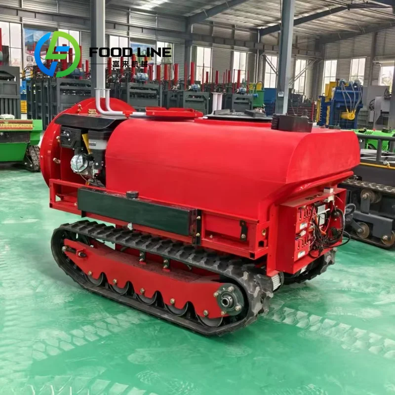 Remote Control Crawler Sprayer Wear Resistant Rubber Track Sprayer Longer Service Life For Frequent Outdoor Farm Operations