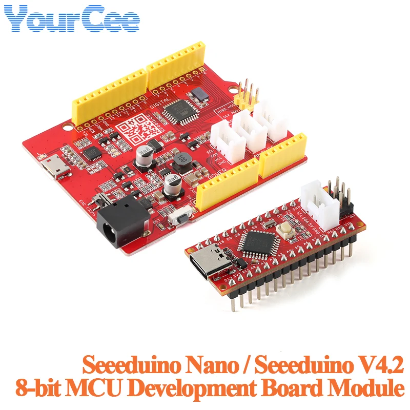 Seeeduino Seeed V4.2 for Arduino Nano Atmega328P AVR 8 Bit Microcontroller MCU Development Board Module Grove Seeeduino Nano