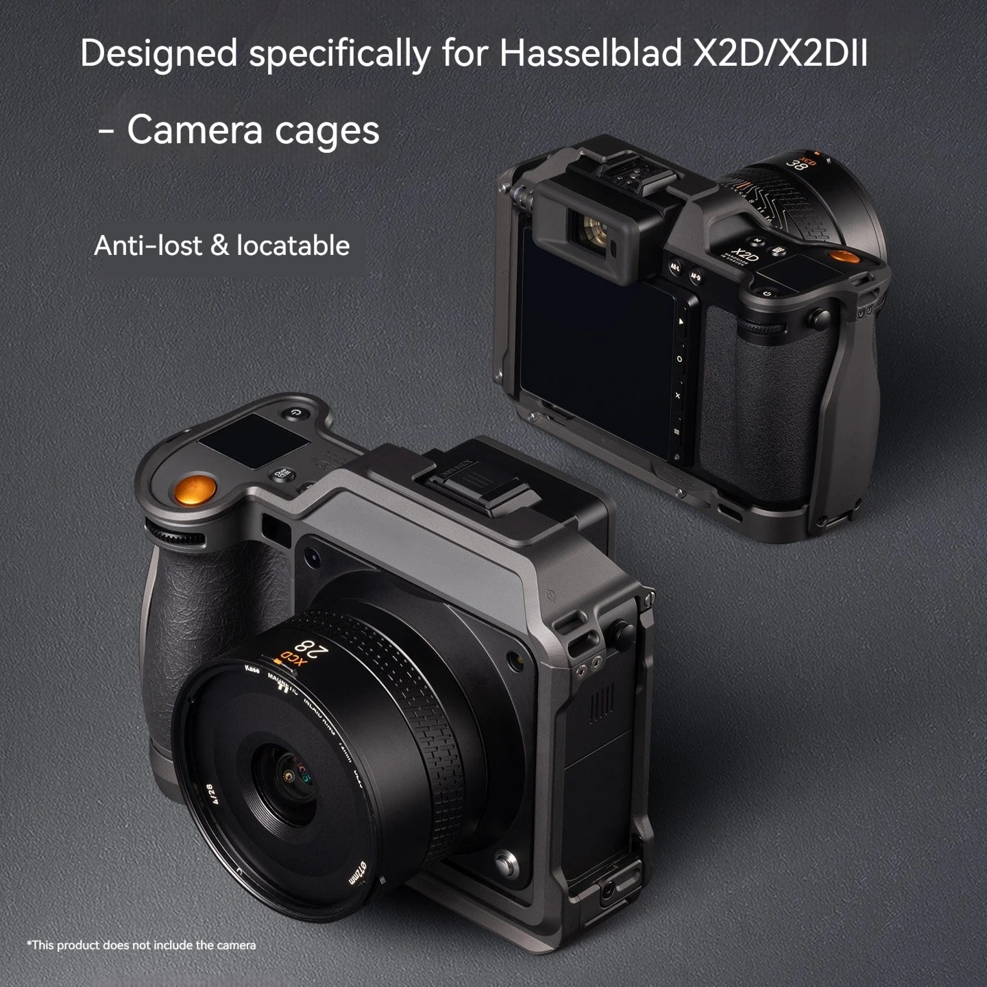 Falcam Hasselblad X2D / X2D2 Camera Rabbit Cage C00b5901 With Airtag Compartment Akka L-Shaped Bottom Metal Rabbit Cage Frame