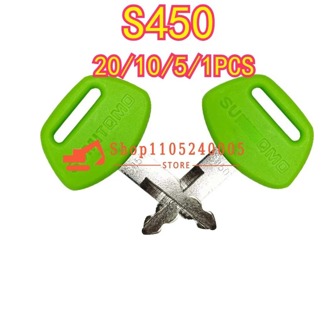 20/10/5/1PCS Start Ignition Switch Key for Excavator Key SH130 200 210 240 350 360A5-6