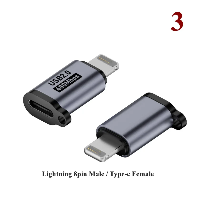 Adaptateur USB type C femelle vers micro mini USB mâle U, connecteur 8 broches, charge rapide, chargeur micro USB pour tablette, ordinateur portable, PC