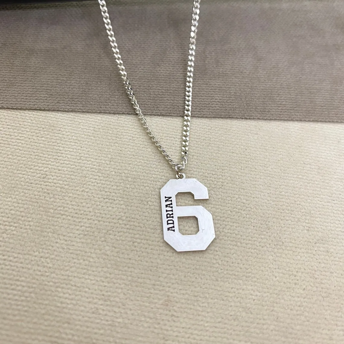 Custom Numbers Ball Star Name or Your name Movable Pendant Necklace Cool Boy Girl Sport Fans Women Men Persoanlized Jewelry