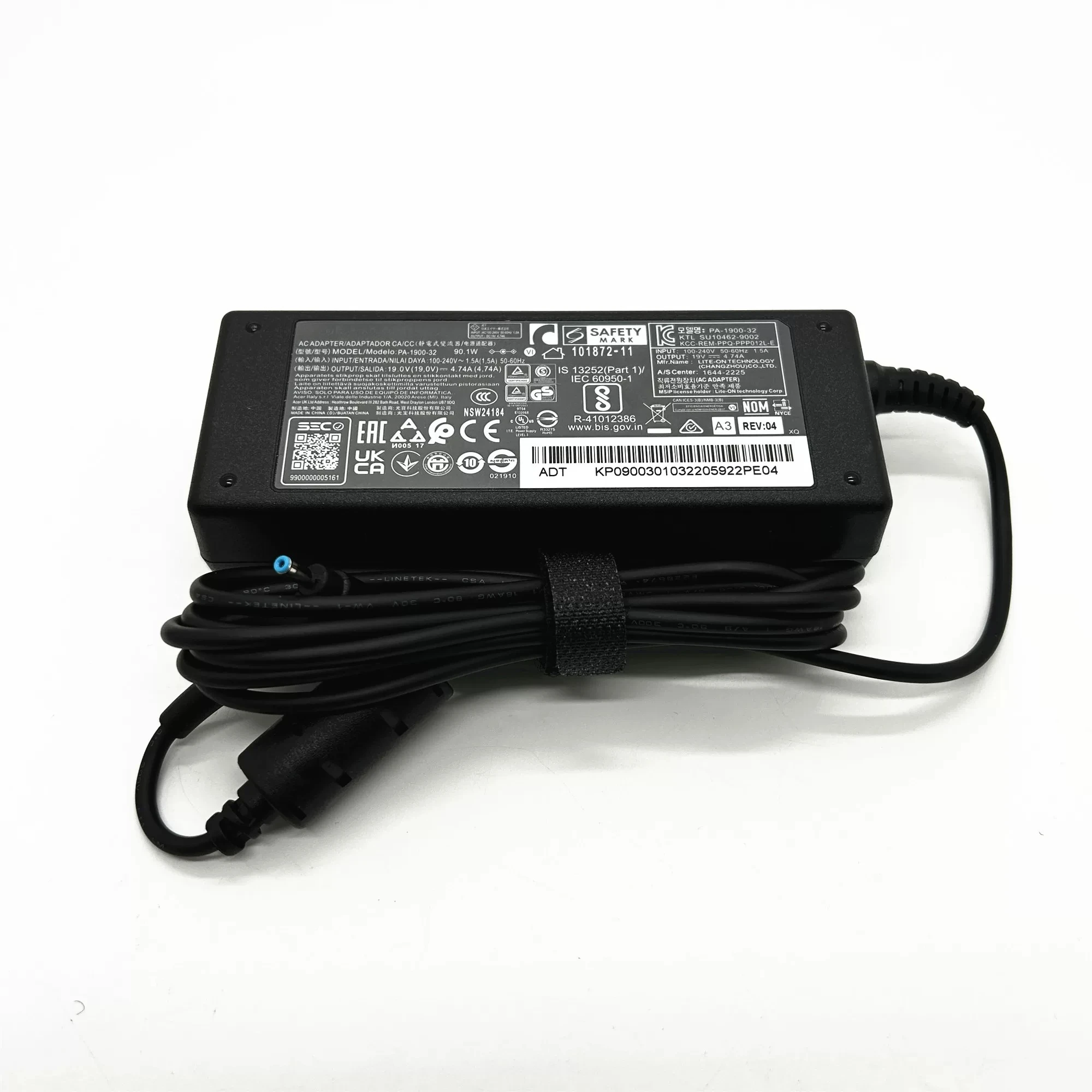 For Acer N20C12 90W Power Adapter PA-1900-32 19V4.74A Lite-On Charger