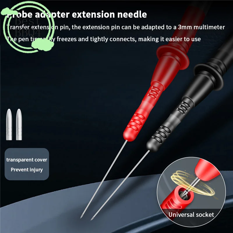 (BBQ4)2pcs/set PT2003 Pen Extension Needle Multimeter Test Probe Tip Test Lead Tester Tools Car Tip Probes Diagnostic Tools