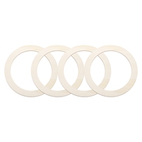 Unfinished Wood Rings Natural Wooden Ring Circle Flat Round Shape Ornaments Wooden Slices for Frames DIY Crafting Projects Decor