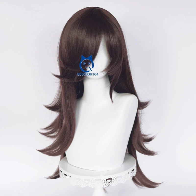 

w;2,c\4.g;Rice Shower Cosplay Wig with Ears Tail Anime Umamusume Pretty Derby 75cm Long Wave Brown Heat Resistant Synt6,b'8\j'7/