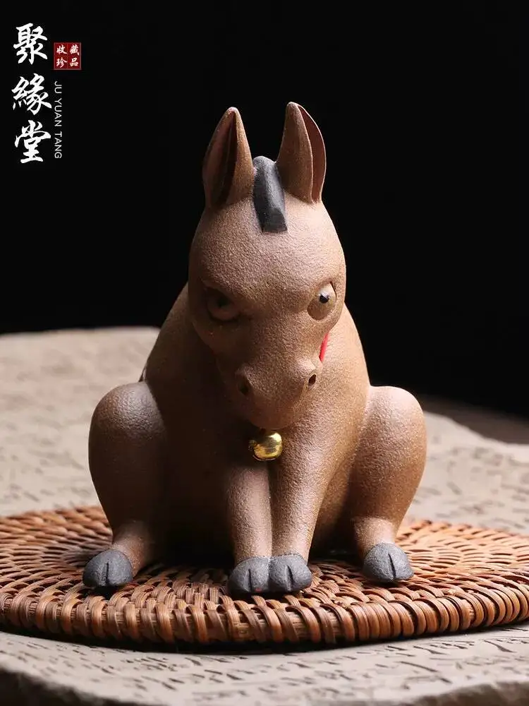 Yixing Original Purple Clay Pet Ornament, Pure Handmade Toy By Renowned Artist, Can Be Used As Tea Accessory For Kung Fu Tea,