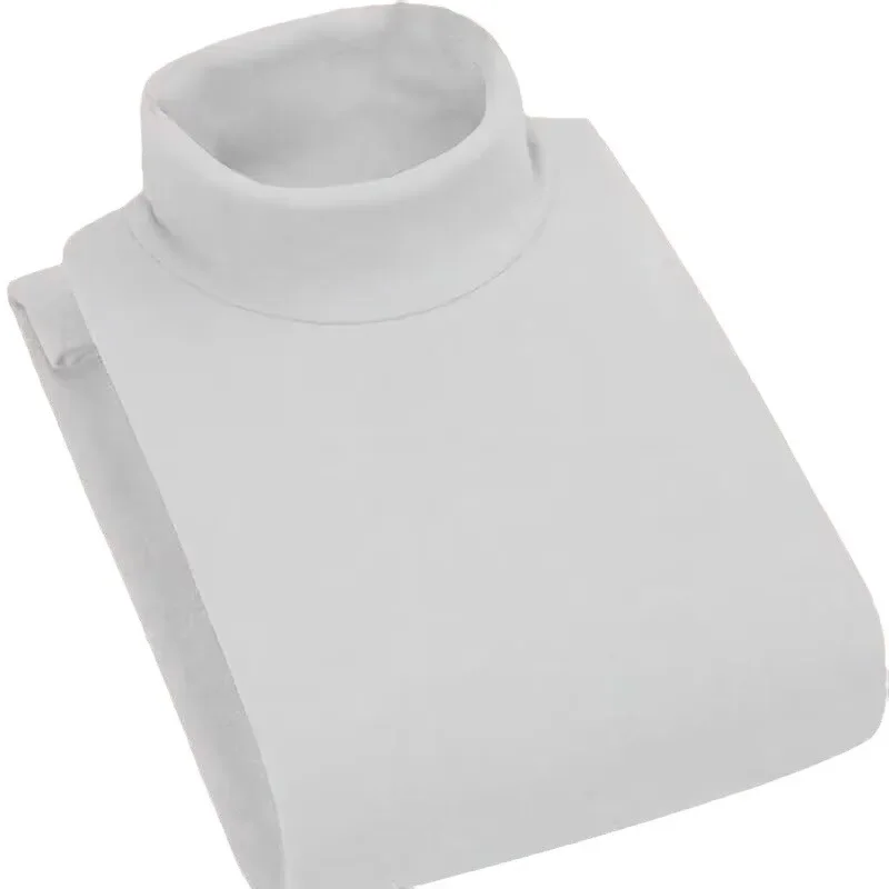 قميص بولو رجالي مبطن بالصوف على الوجهين نصف رقبة سلحفاة وأكمام طويلة دافئة مقاس كبير طبقة قاعدة داخلية لخريف/شتاء #5